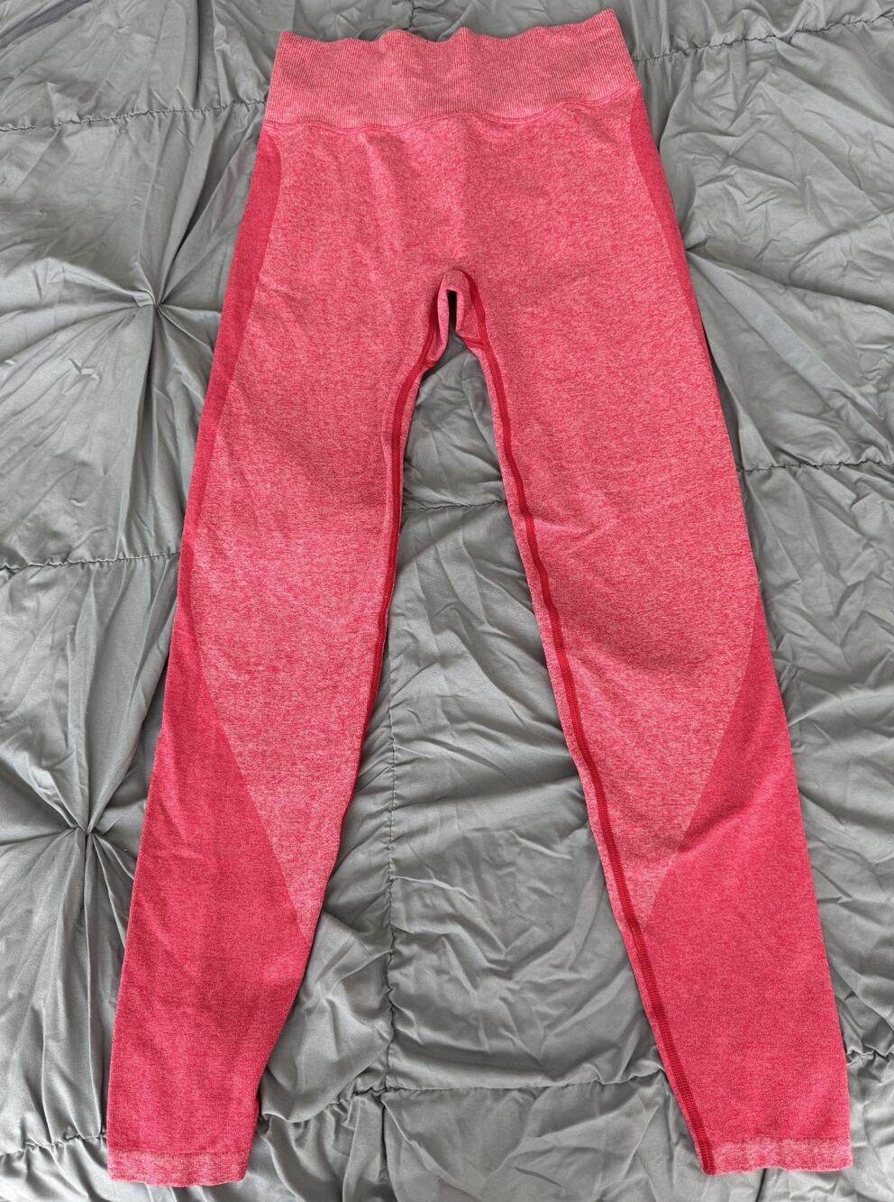Victoria's Secret PINK Active Leggings S Red/Pink Pilates/Yoga/Atheleisure